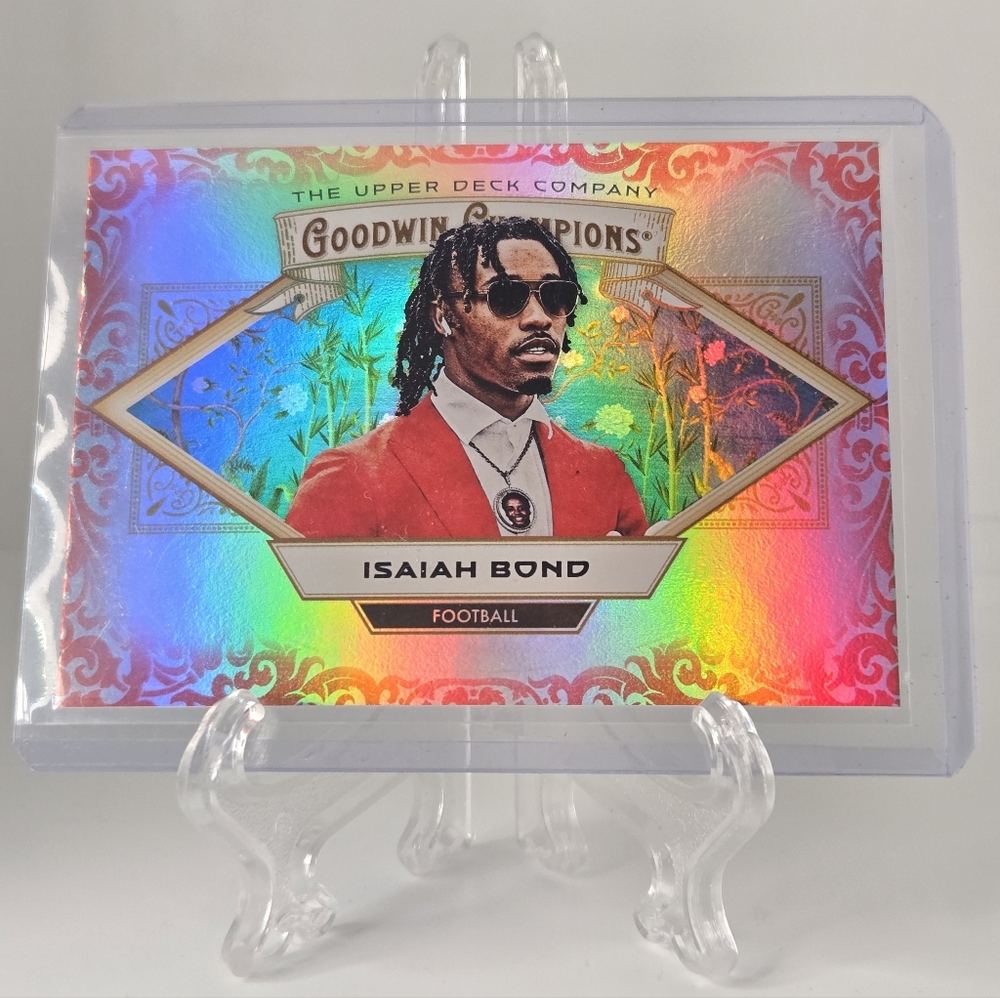 2025 Upper Deck Goodwin Champions #92 Isaiah Bond "Red Rainbow " Parallel